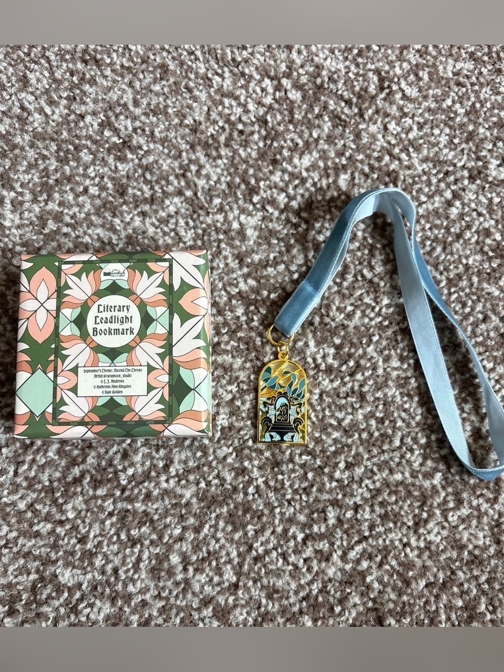 bookish box the ever king literary leadlight bookmark